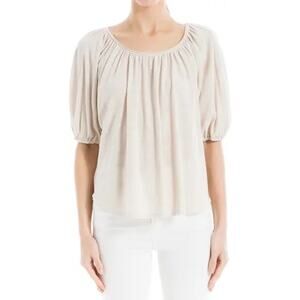 Max Studio London NWT Bubble Sleeve Knit Top Plus Size 1X Relaxed Fit Casual